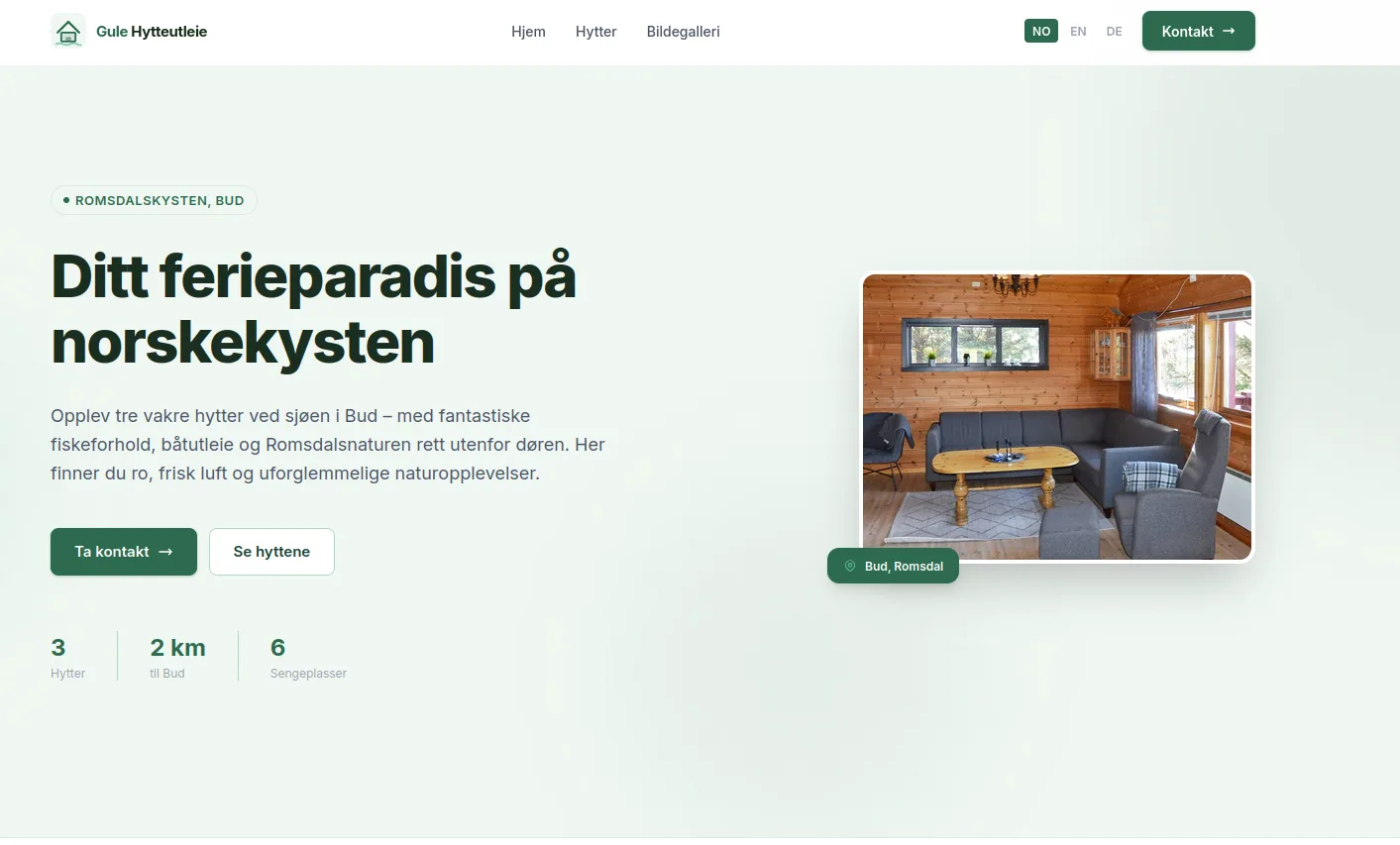 Nettsider til Gulehytteutleie
