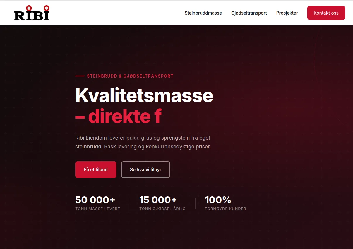 Nettsider til Ribieiendom